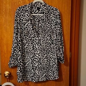 Talbots animal print blouse, size 3X.